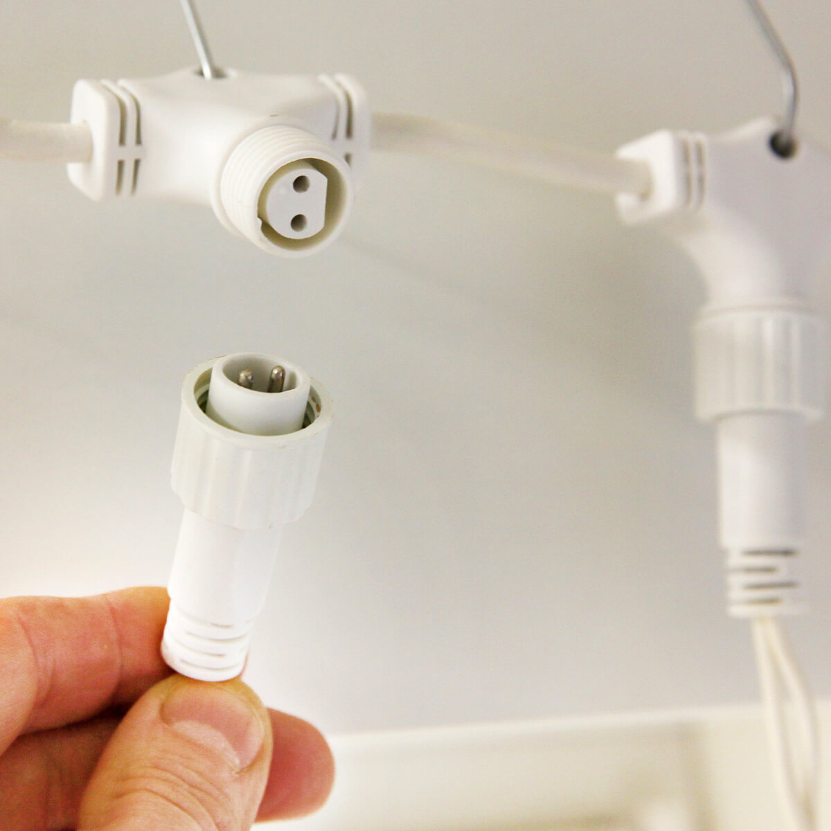 Sistema profesional de cortina de luz LED IP67, 300 cm sin cable de alimentación, blanco - 3 Sistema profesional de cortina de luz LED IP67, 300 cm sin cable de alimentación, blanco - 3