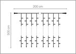 LED Profi Lichtvorhang System IP20, 500 cm ohne Zuleitung - 2