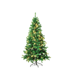 Narrow Artificial Christmas Tree with LED 240 cm - 0