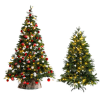 Árbol de Navidad Artificial Abeto Noble con LED 180 cm - 3