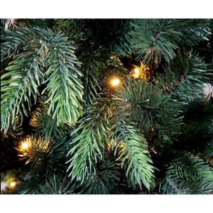 Knstlicher Weihnachtsbaum Edeltanne mit LED 180 cm