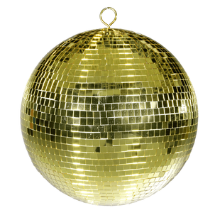 Bola de discoteca dorada, Ø 30 cm