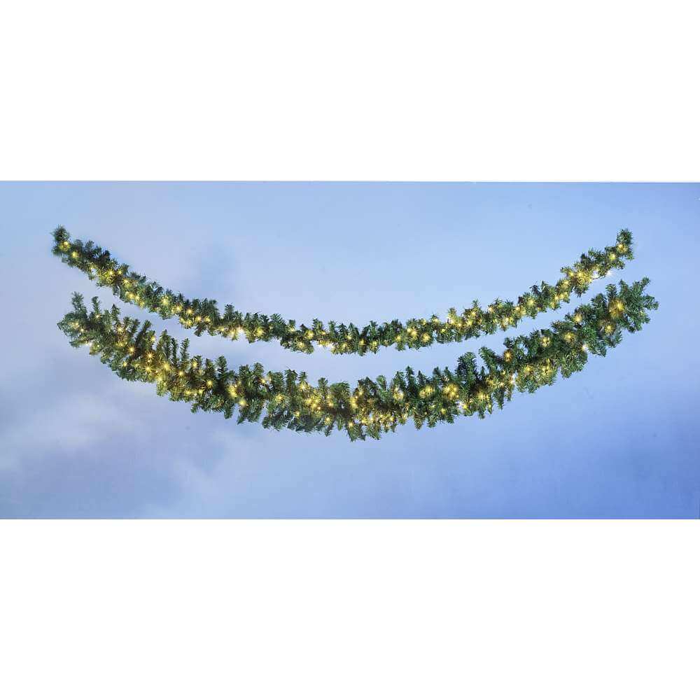 Tannengirlande Basic mit LED 270 cm, 17 cm Ø - 1 Tannengirlande Basic mit LED 270 cm, 17 cm Ø - 1