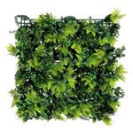 Panneau de plantes vertes artificielles, 50 x 50 cm - 0