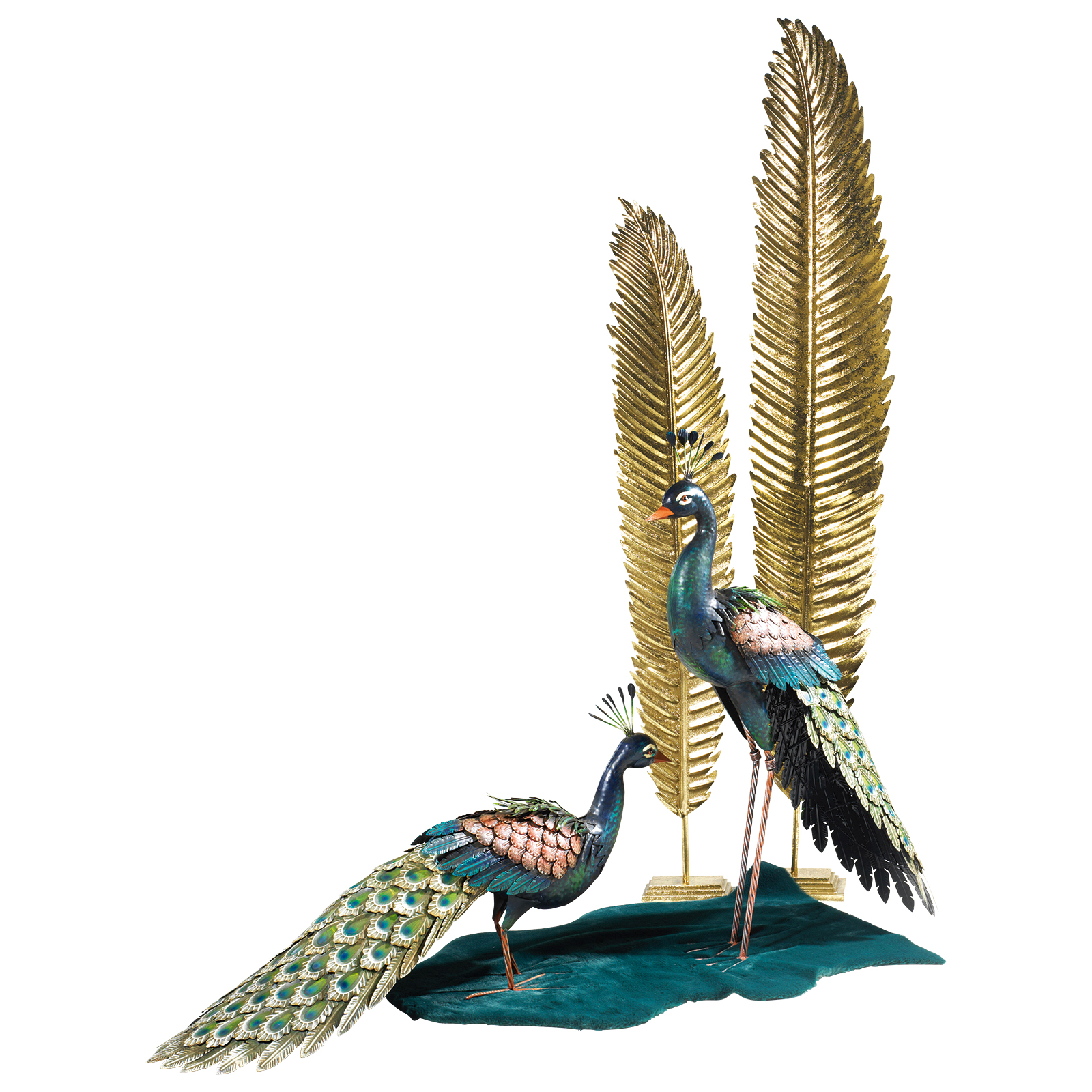 Présentoir déco plume or 170 cm - 4