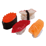 Sushi-Set Lebensmittel-Attrappe, Set 4 Stück - 0