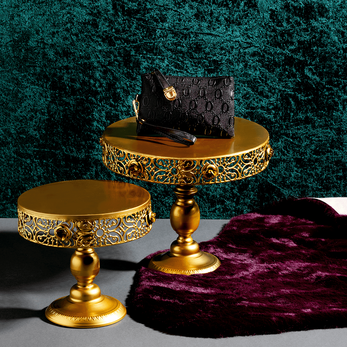 Piel sintética 60 x 40 cm, color berenjena - 6