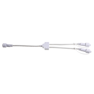 Distributor cable 2-fold for LED professional system, white