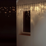 Blinkendes Icicle-Light schwarz IP67, 3 x 1 m - 0