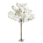 Árbol de cerezo artificial con placa de soporte, 140 cm - 0