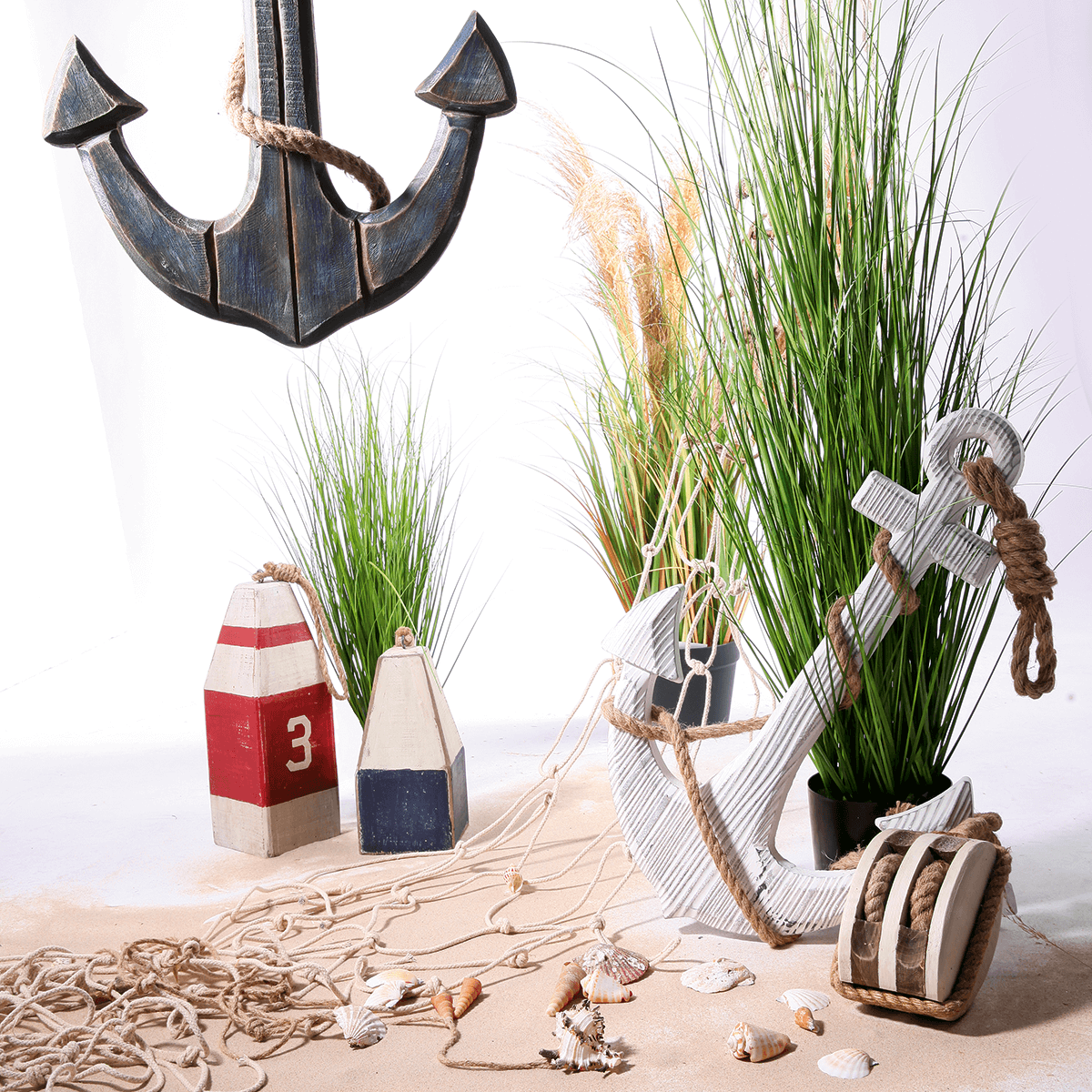 Guirnalda perimetral de defensa decorativa altura 34 cm - 6