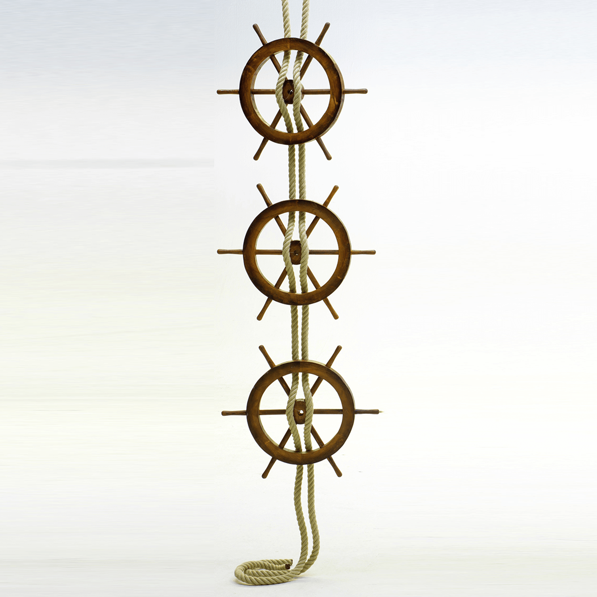 Maritimes Deko Steuerrad 50 cm Ø, dunkelbraun - 4 Maritimes Deko Steuerrad 50 cm Ø, dunkelbraun - 4