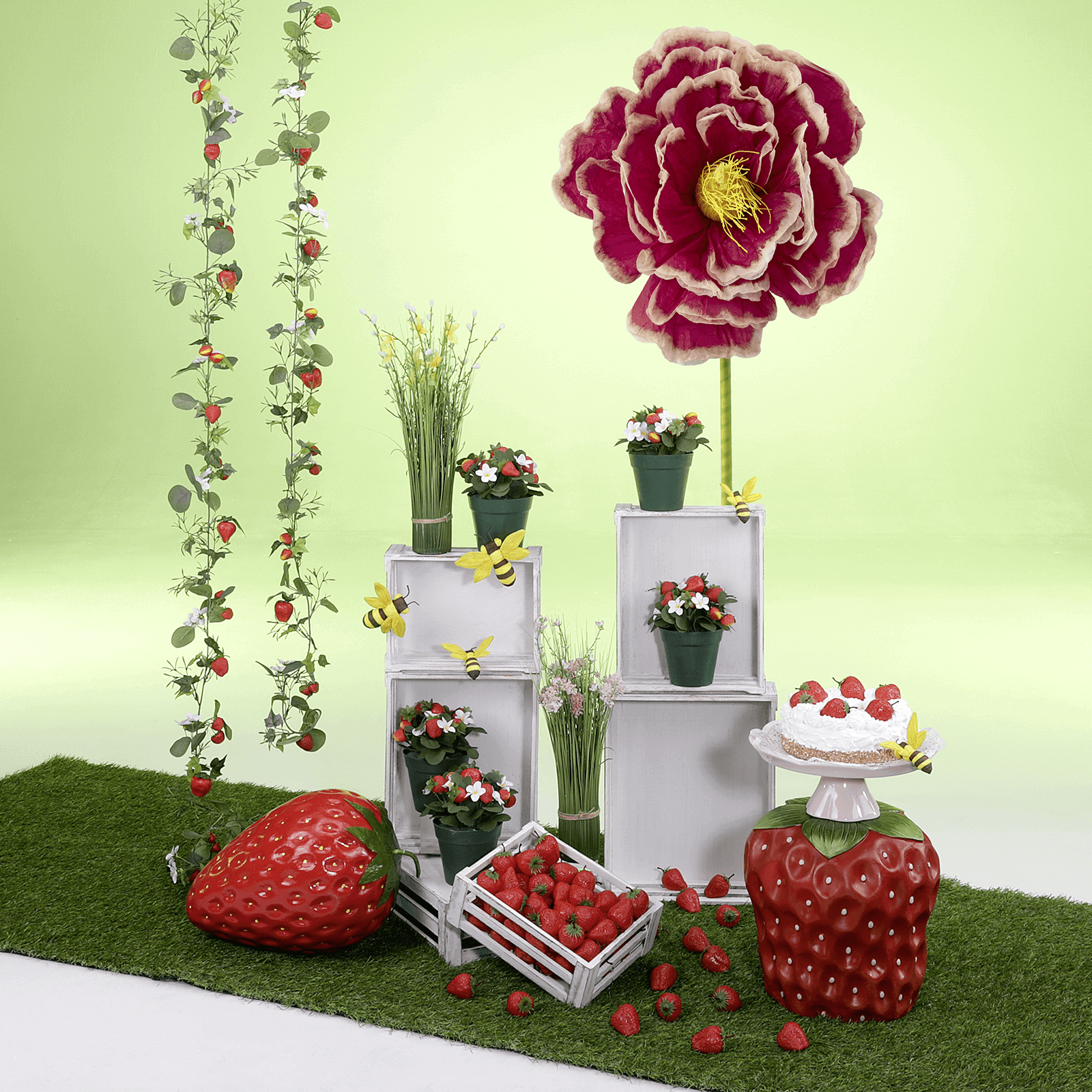 Decorative bees 10-14 cm, 5 pcs - 5 Decorative bees 10-14 cm, 5 pcs - 5