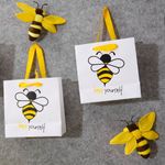 Decorative bees 10-14 cm, 5 pcs - 6