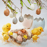 Decorative chicks 3 pcs 7 cm - 5