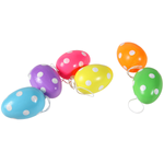 Decorative Easter eggs 6 cm, dotted, 6 pcs - 0