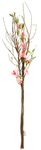 Fagot de branches déco avec fleurs 115 cm - 0