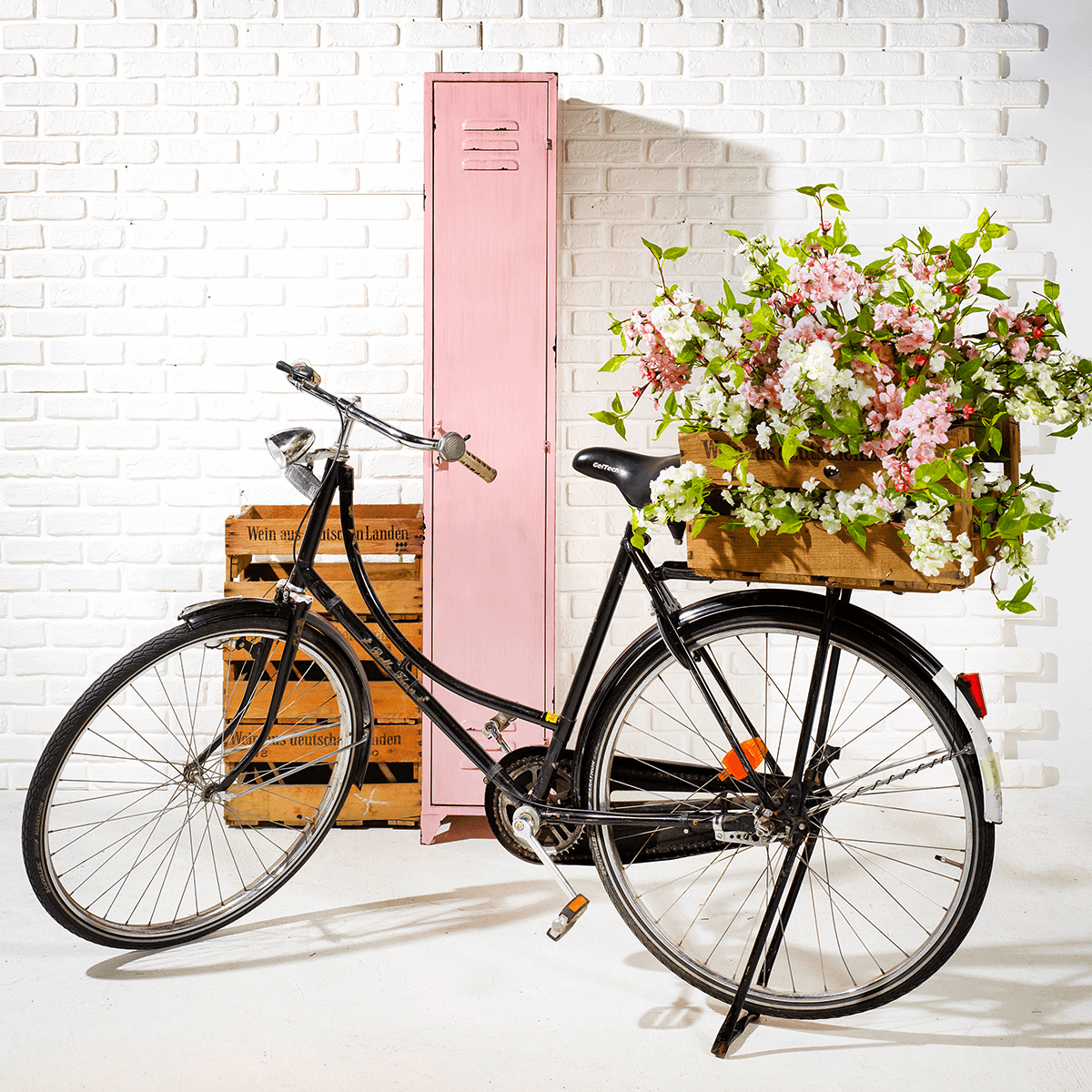 Künstlicher Kirschblüten-Zweig weiß 65 cm - 5 Künstlicher Kirschblüten-Zweig weiß 65 cm - 5