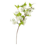 Branche artificielle de fleurs de cerisier blanc 65 cm - 0