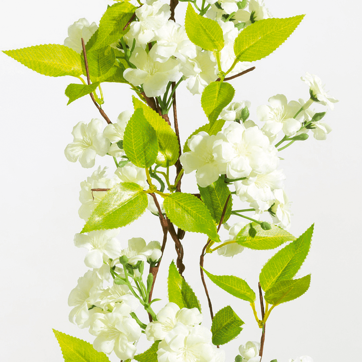 Artificial cherry blossoms tendril white 110 cm - 4 Artificial cherry blossoms tendril white 110 cm - 4