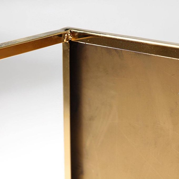 Metal table 45 x 45 cm, gold | DecoWoerner