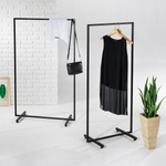 Coat rack NOVUS, black, 145 x 70 cm - 1