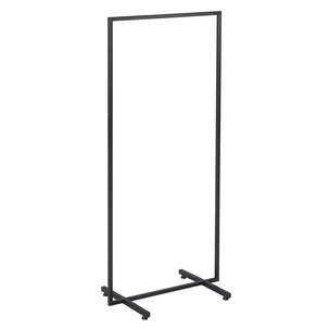 Coat rack NOVUS, black, 145 x 70 cm