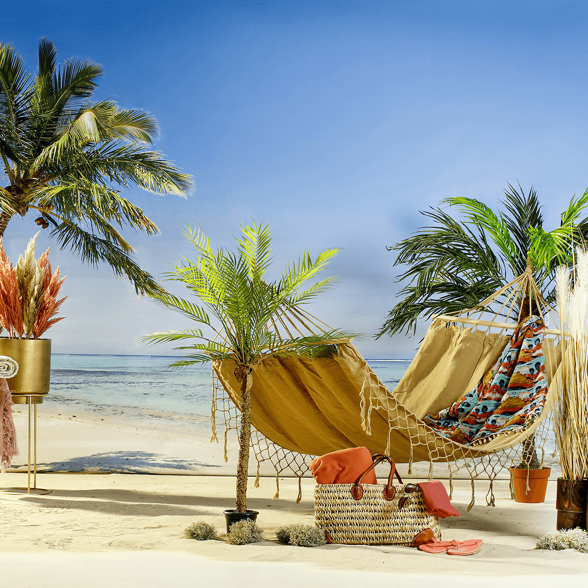 Palmera artificial Phoenix en maceta, 135 cm  - 4 Palmera artificial Phoenix en maceta, 135 cm  - 4