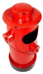 Deko Hydrant Attrappe rot, 78 cm hoch - 3