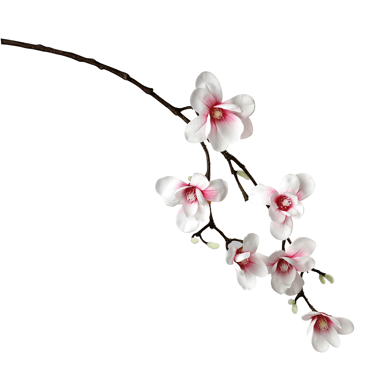 Noble rama de magnolia artificial, rosado, 100 cm - 1 Noble rama de magnolia artificial, rosado, 100 cm - 1
