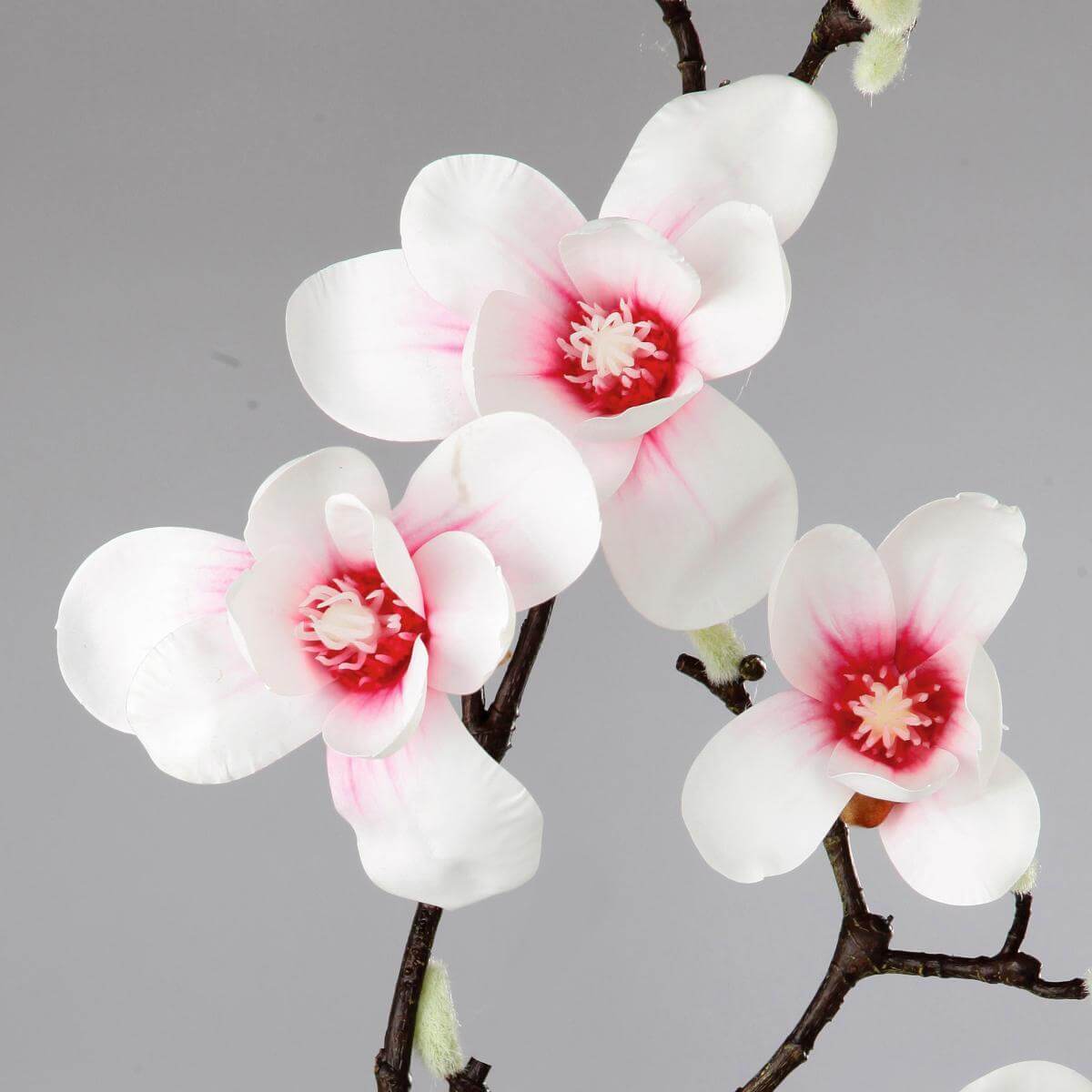 Noble rama de magnolia artificial, rosado, 100 cm - 2 Noble rama de magnolia artificial, rosado, 100 cm - 2