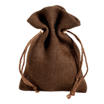 Petit sac en jute, 18 cm, brun - 0