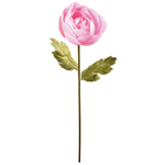 Ranúnculo artificial rosa, 105 cm - 0