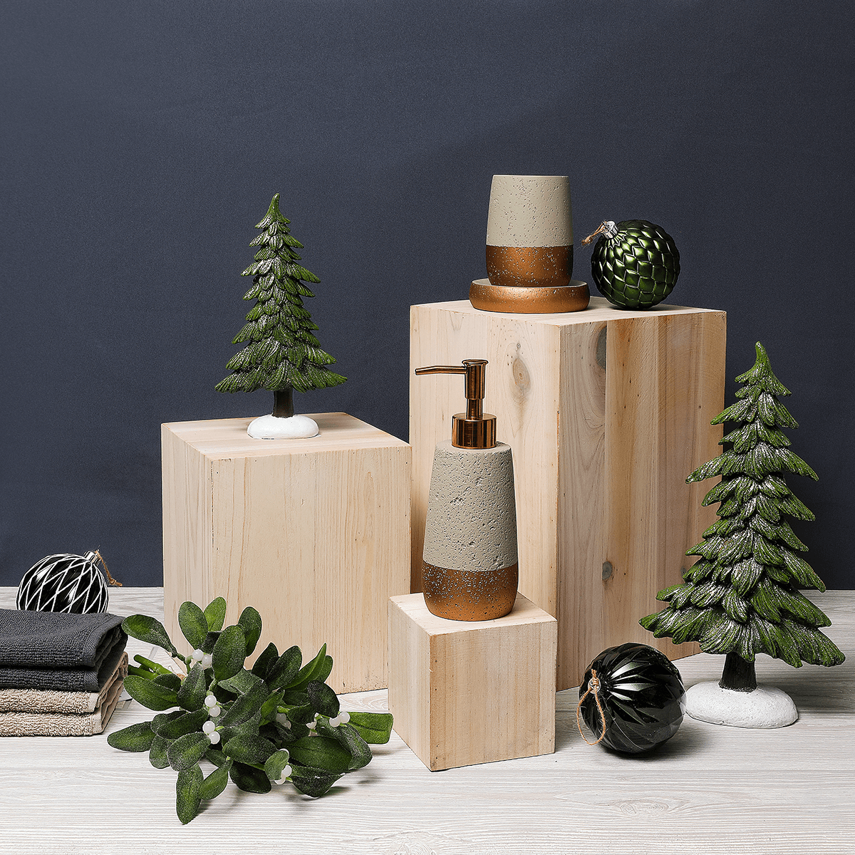Holz-Minisäulen Set Natur - 7 Holz-Minisäulen Set Natur - 7
