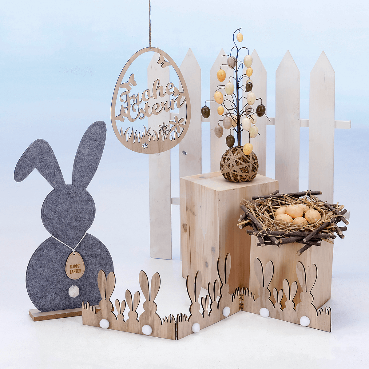 Holz-Minisäulen Set Natur - 6 Holz-Minisäulen Set Natur - 6