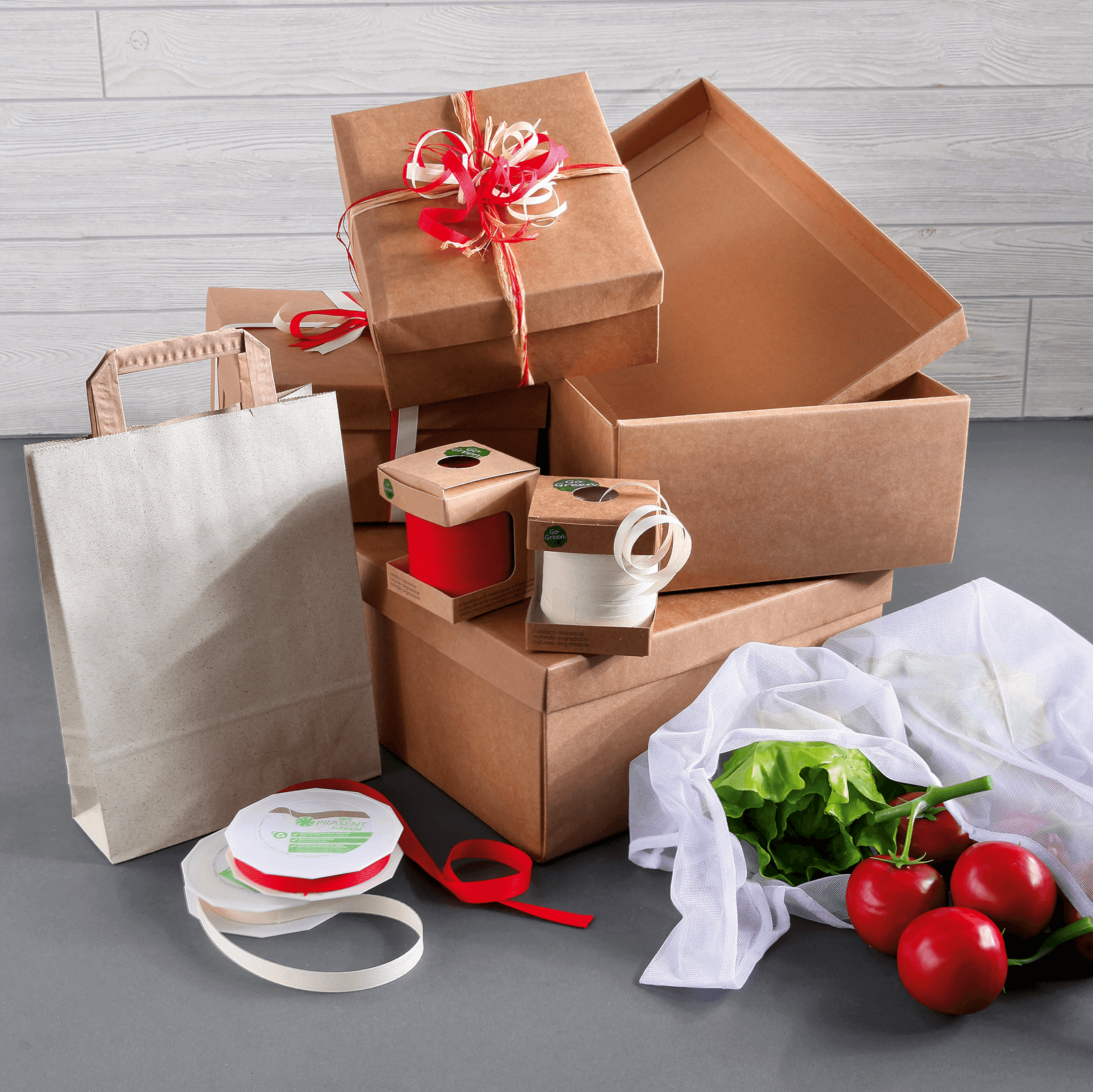 Gift boxes brown 38 x 26 x 13 cm 10 pcs - 3 Gift boxes brown 38 x 26 x 13 cm 10 pcs - 3