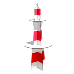 Decorative lighthouse made of wood, height 80 cm - 2