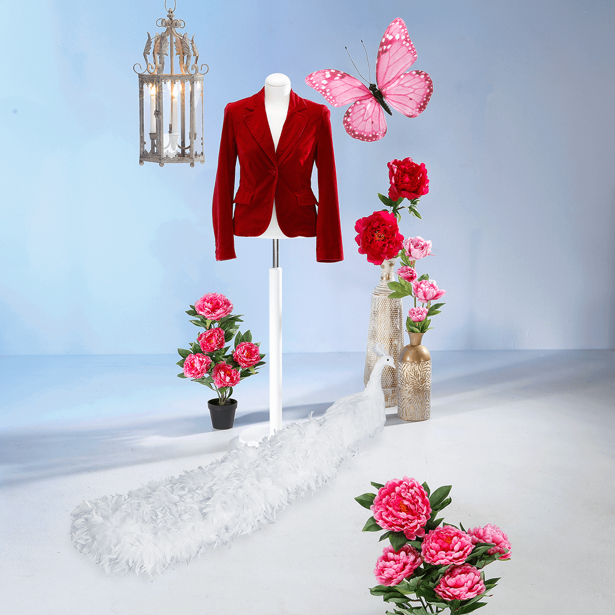 Künstliche Pfingstrose im Topf - 12 Künstliche Pfingstrose im Topf - 12