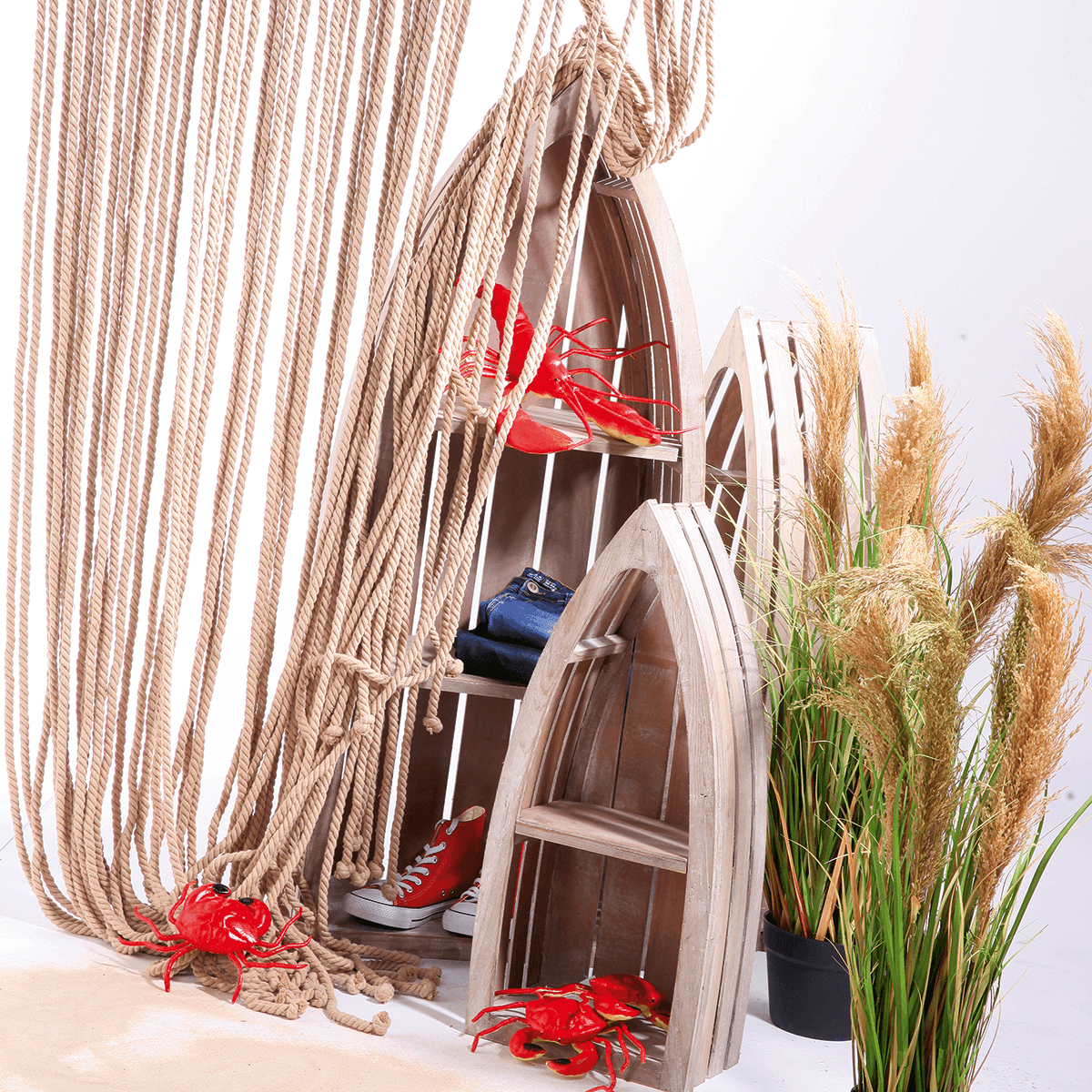 Hierba de caña artificial en la maceta altura 110 cm - 4