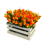 Artificial tulip bouquet orange, 30 cm - 5