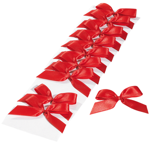 Ready-to-use ribbons red adhesive, 100 pcs