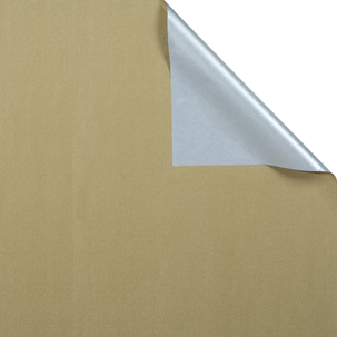 Geschenkpapier Bicolor Secare Rolle 50 cm, 100 m, gold silber