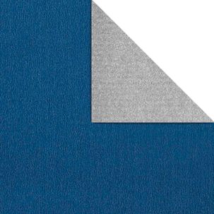 Papier cadeau Bicolore 70 cm, 100 m, bleu argent