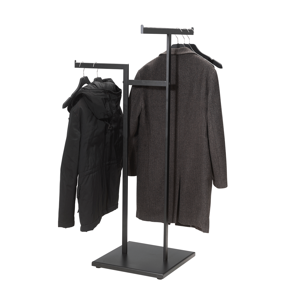 Metal clothes rack NOVUS, 3-arm, 138 cm - 7 Metal clothes rack NOVUS, 3-arm, 138 cm - 7