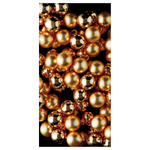 Schwer entflammbarer Stoffbanner "Goldene Weihnachtskugeln" aus Fahnenstoff 100 x 200 cm - 2