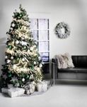 Artificial Christmas Tree Silver Fir with LED 180 cm - 9