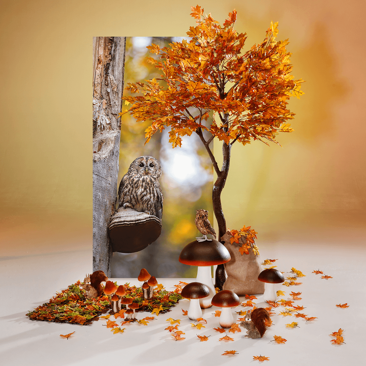 Decorative mushroom, height 30 cm - 3