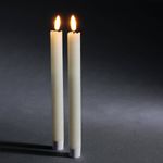 LED-Wachs Tafel-Kerzen 24,5 cm, 2er Set - 0