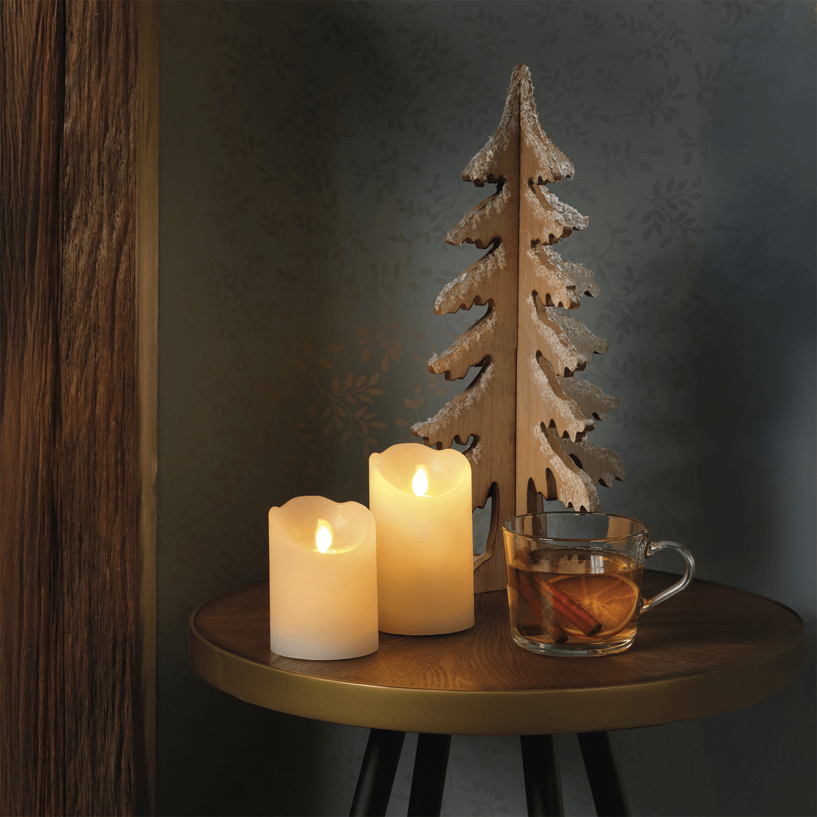 LED-Wachskerze 7,5 x 15 cm - 4