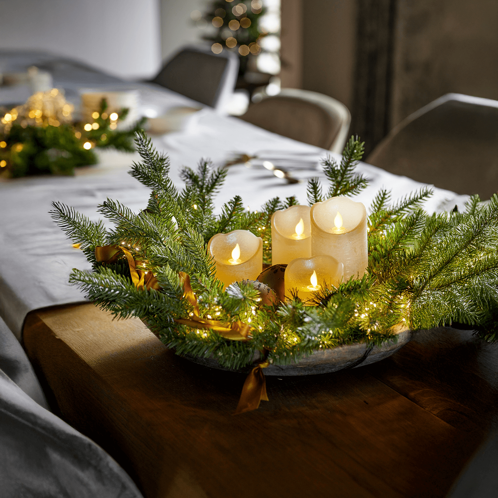 LED-Wachskerze 7,5 x 15 cm - 5